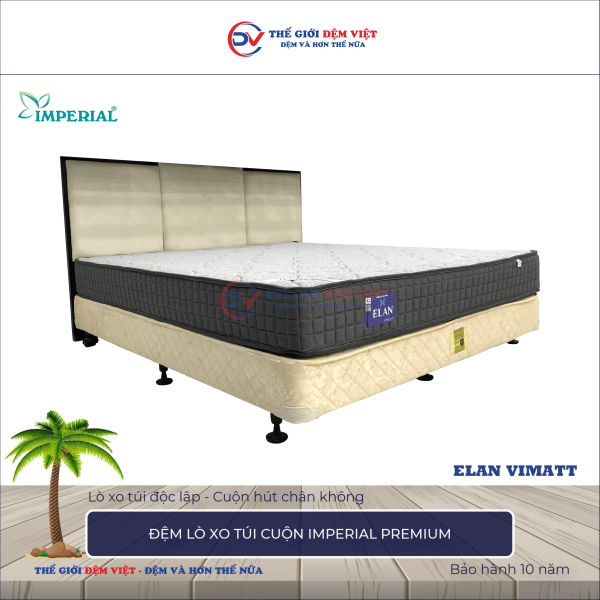 Đệm lò xo túi cuộn Elan IMPERIAL PREMIUM 1-1